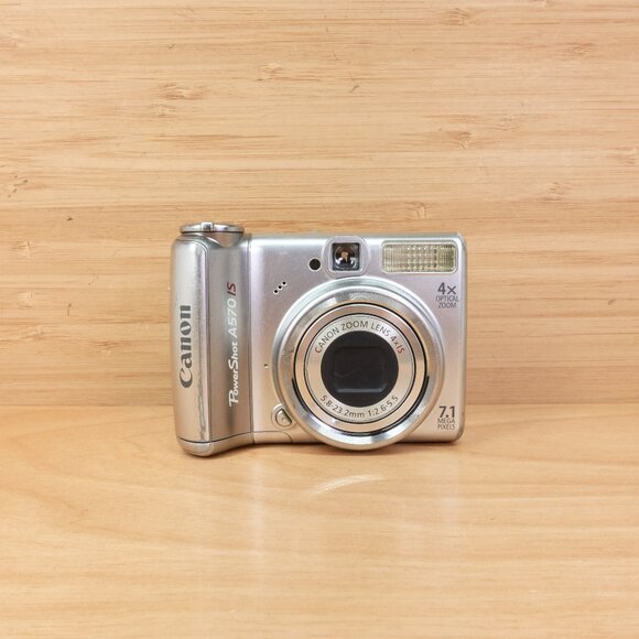 Canon PowerShot A570 IS 7.1MP Digital Camera with 4x Optical Zoom / Tested - Picture 2 of 12